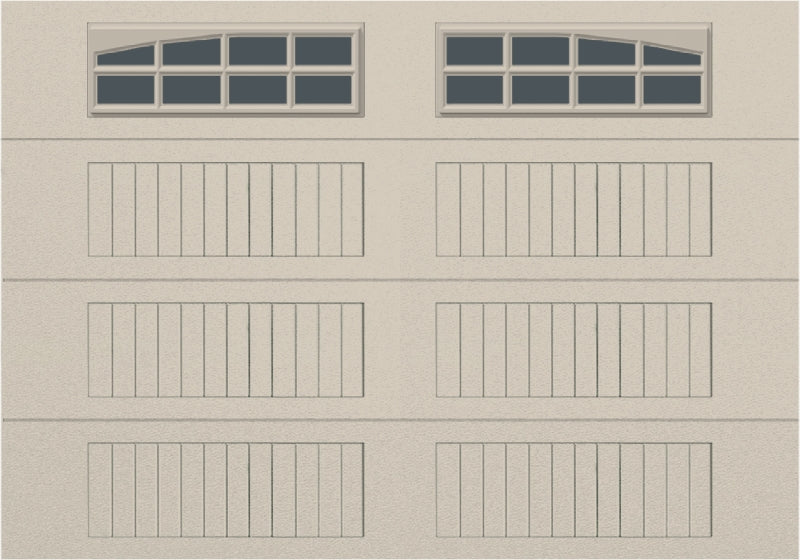 10x7 - Arched Stockton Long - Tinted With glass Long - Almond