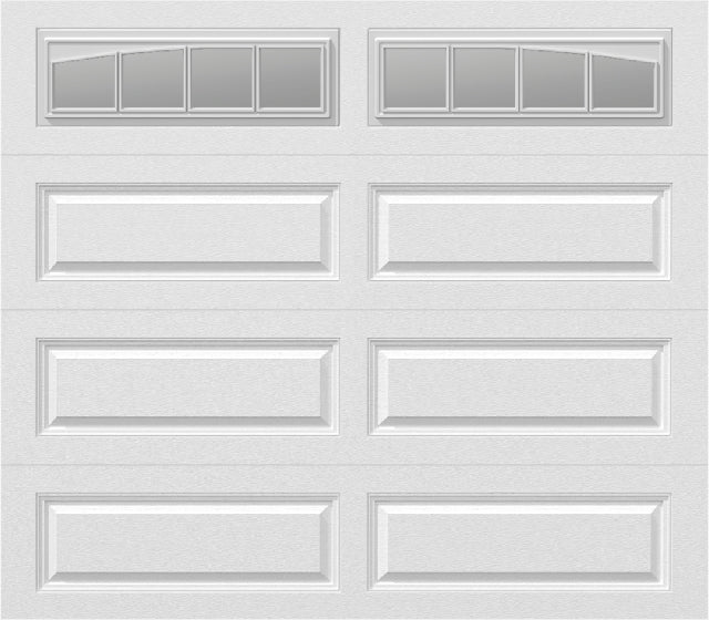 8x7 - Long with glass Arched Stockbridge Long - Clear With glass Long - White