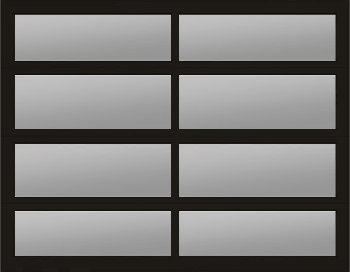 9'x7' Window - Aluminum - Dark Bronze - Black Laminate