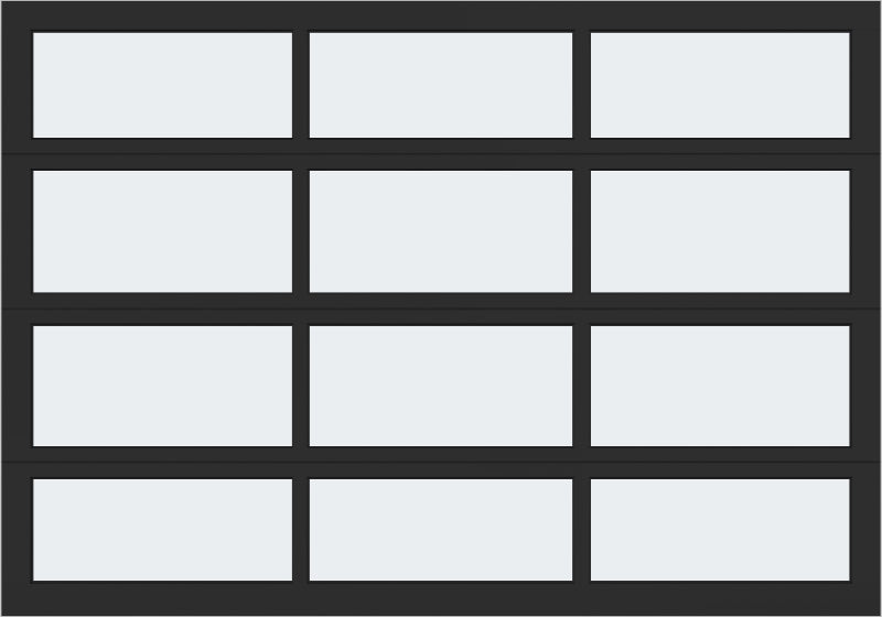 10'x7' Window - Aluminum  - Black - White Laminate