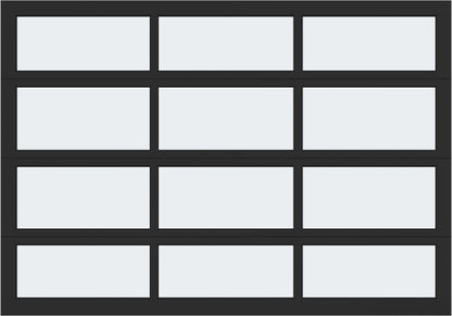 10'x7' Window - Aluminum  - Black - White Laminate