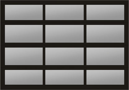 10'x7' Window - Aluminum - Dark Bronze - Black Laminate