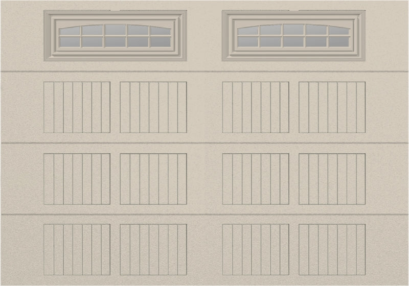 10x7 -  Cascade Short - Clear  With glass - Almond