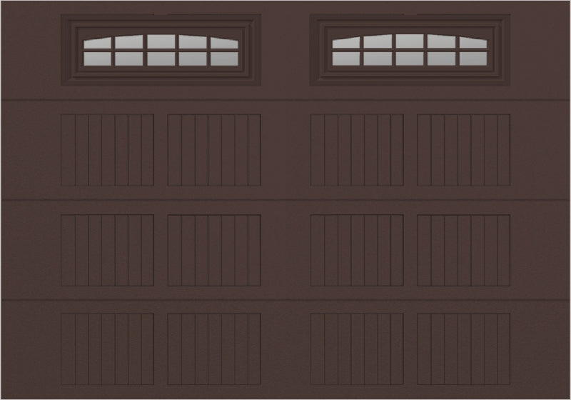 10x7 -  Cascade Short - Clear  With glass - Brown