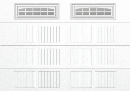 10x7 -  Cascade Short - Clear  With glass - White