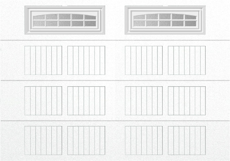 10x7 -  Cascade - Obscure With glass - White