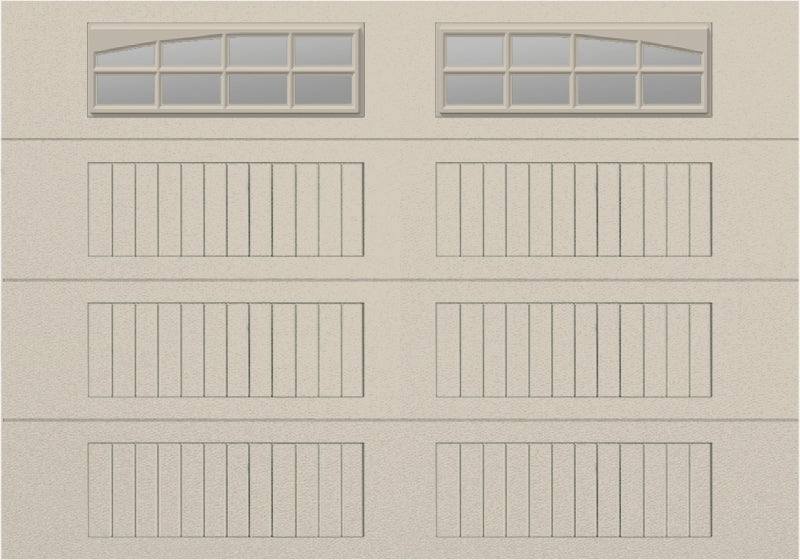 10x7 - Arched Stockton Long - Clear  With glass Long - Almond