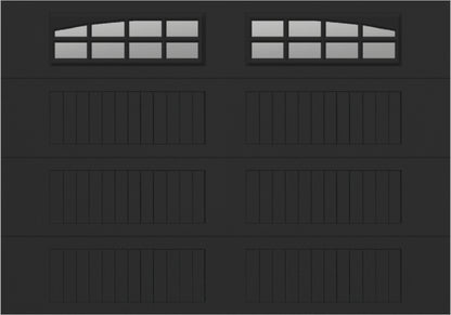 10x7 -  Arched Stockton Long - Clear  With glass Long - Black