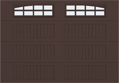 10x7 -  Arched Stockton Long - Frosted With glass Long - Brown