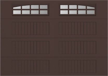 10x7 -  Arched Stockton Long - ObscureWith glass Long - Brown