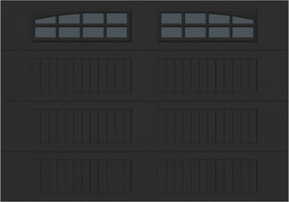 10x7 - Arched Stockton Long - Tinted With glass Long - Black