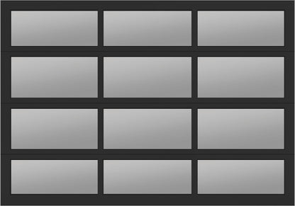 10'x7' Window - Aluminum  - Black - Clear