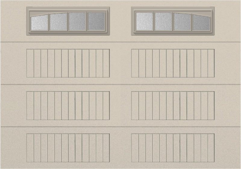 10x7 - Arched Stockbridge Long - Obscure With glass Long - Almond