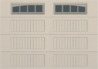10x7 - Arched Stockbridge Long - Tinted With glass Long - Almond