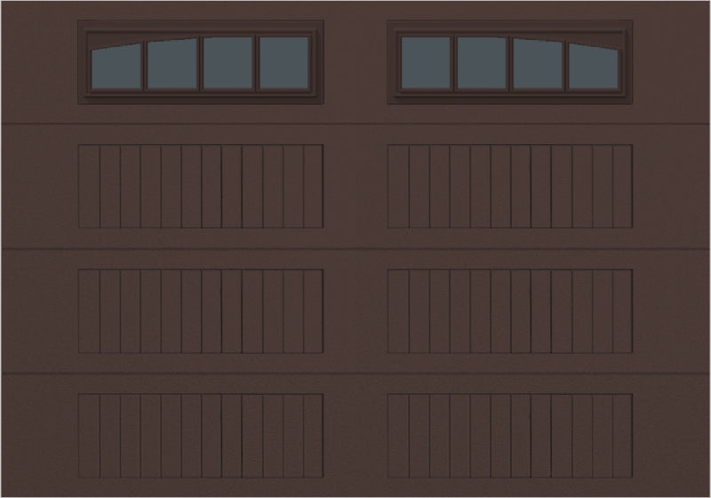 10x7 -  Arched Stockbridge Long - Tinted With glass Long - Brown