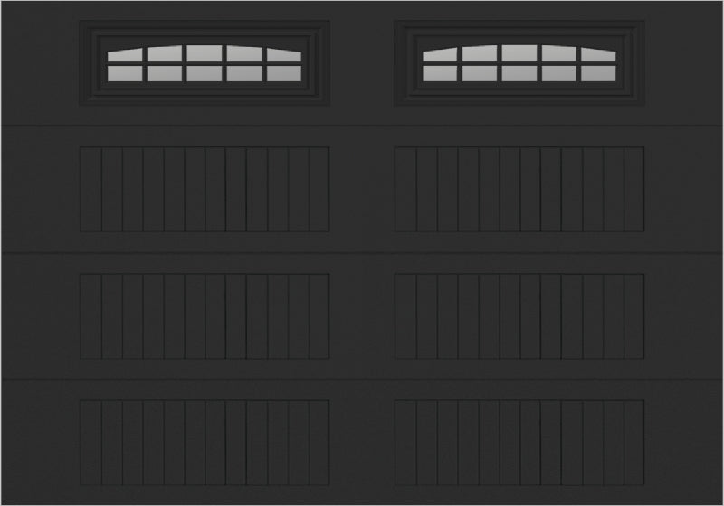 10x7 -  Cascade - Clear  With glass Long - Black