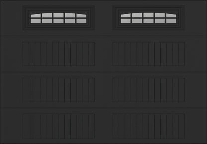 10x7 -  Cascade - Clear  With glass Long - Black