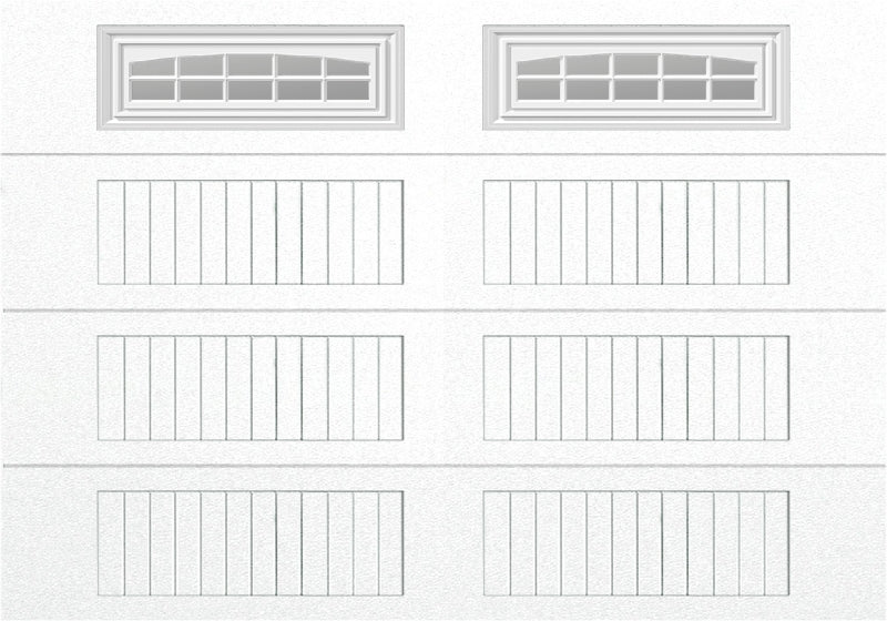 10x7 -  Cascade - Clear  With glass Long - White