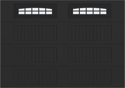 10x7 -  Cascade - Frosted  With glass Long - Black