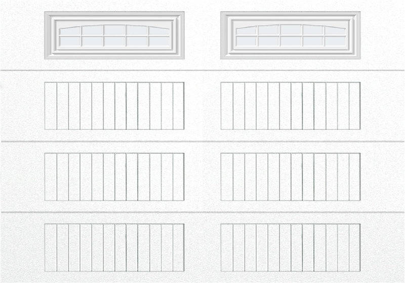 10x7 -  Cascade - Frosted  With glass Long - White