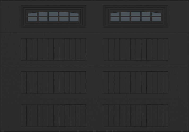 10x7 -  Cascade - Tinted  With glass Long - Black.