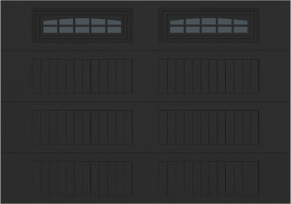 10x7 -  Cascade - Tinted  With glass Long - Black.