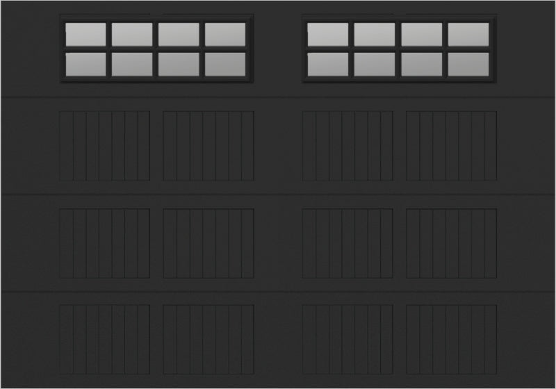 10x7 - Clear -  Stockton With glass Short - Black