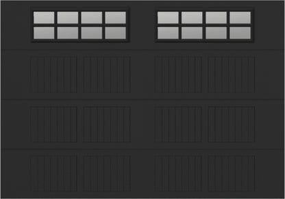 10x7 - Clear -  Stockton With glass Short - Black