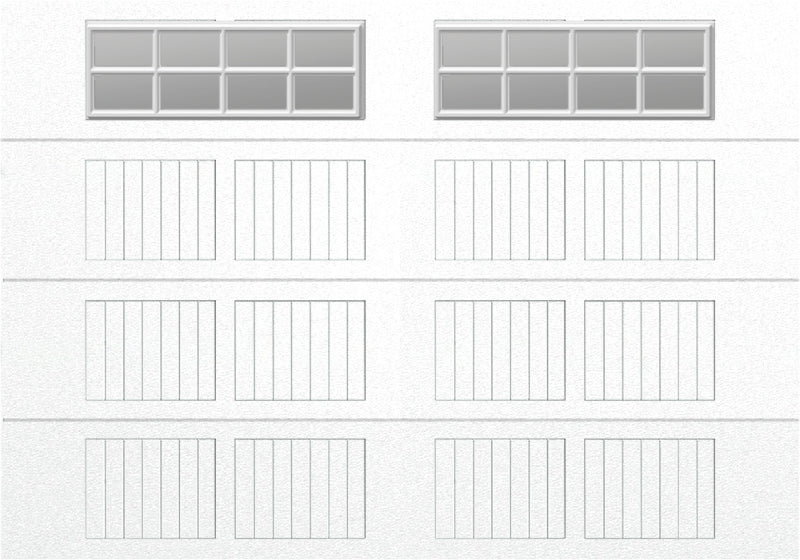 10x7 - Clear -  Stockton With glass Short - White