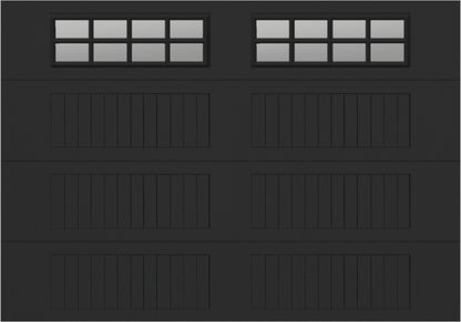 10x7 - Clear -  Stockton With glass Long - Black