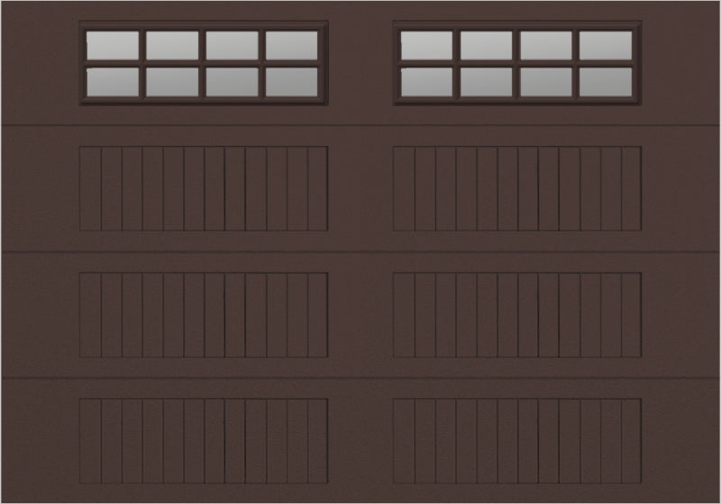 10x7 - Clear -  Stockton With glass Long - Brown