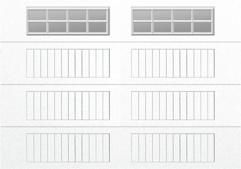 10x7 - Clear -  Stockton With glass Long - White