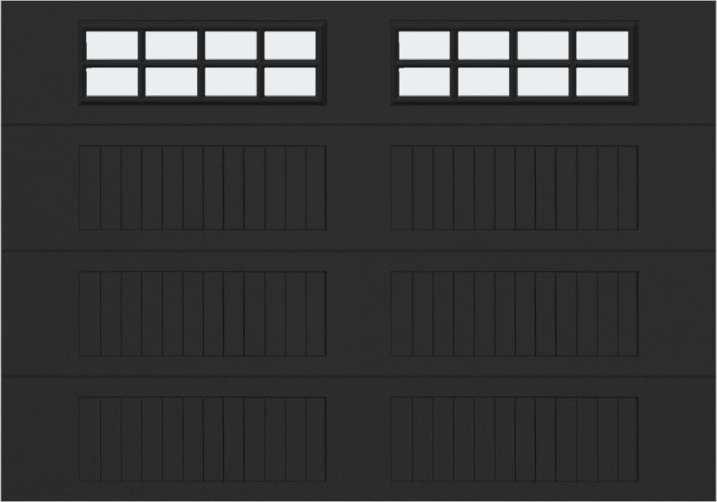 10x7 - Frosted -  Long - Stockton With glass Long - Black