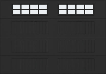 10x7 - Frosted -  Long - Stockton With glass Long - Black