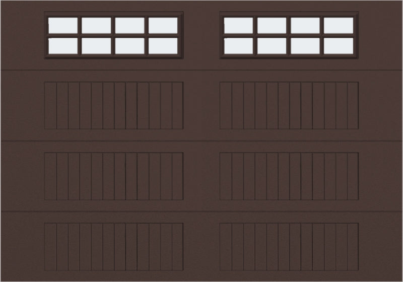 10x7 - Frosted  - Long - Stockton With glass Long - Brown