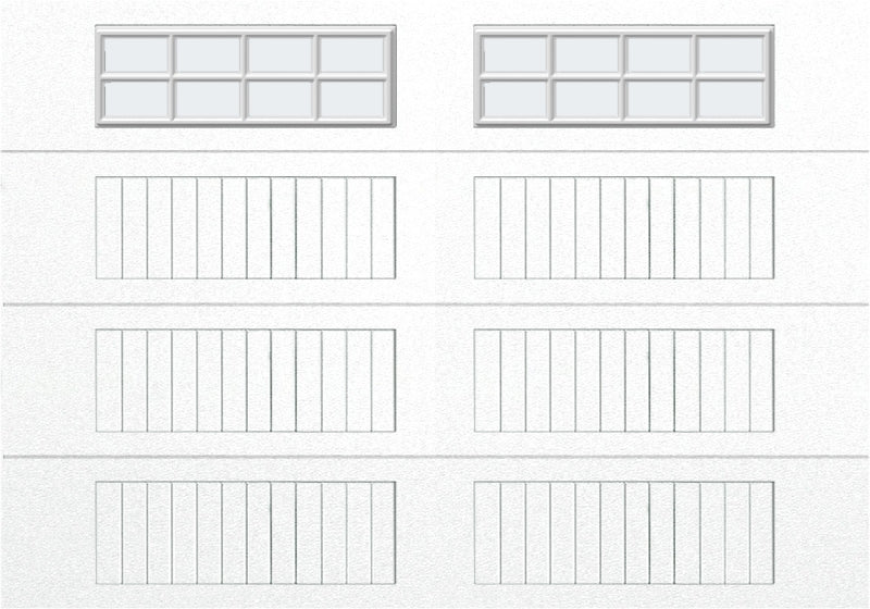 10x7 - Frosted -  Long -Stockton With glass Long - White