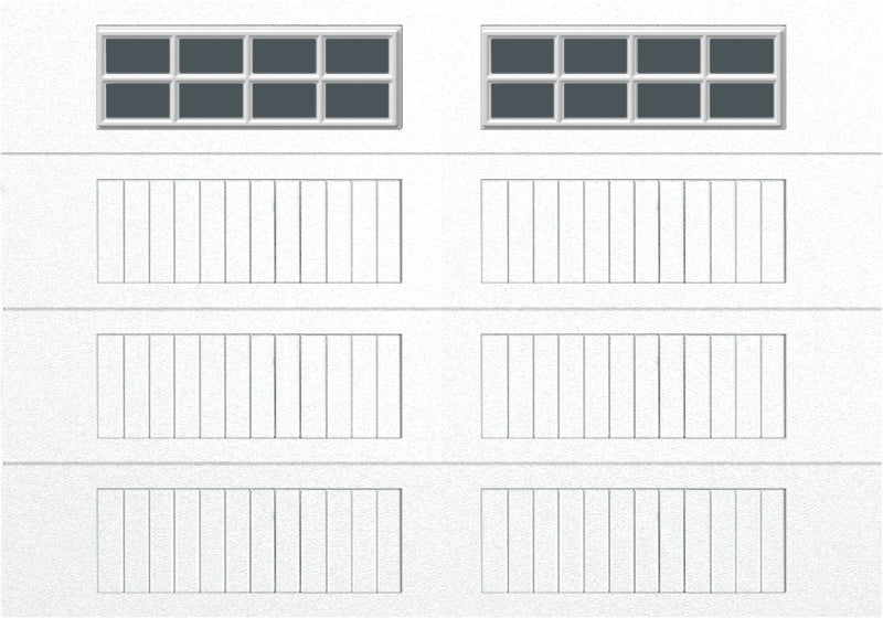 10x7 -  Tinted - Long Stockton With glass - White