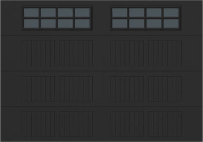 10x7 -  Tinted- Stockton With glass - Black