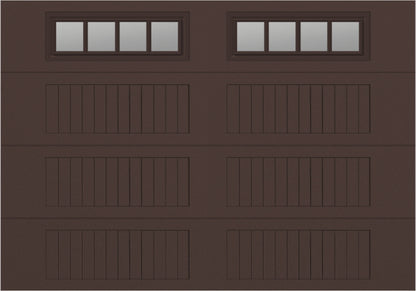 10x7 -  Straight Stockbridge Long - Clear  With glass Long - Brown