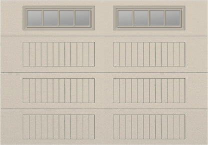 10x7 - Straight Stockbridge Long - Clear  With glass Long - Almond