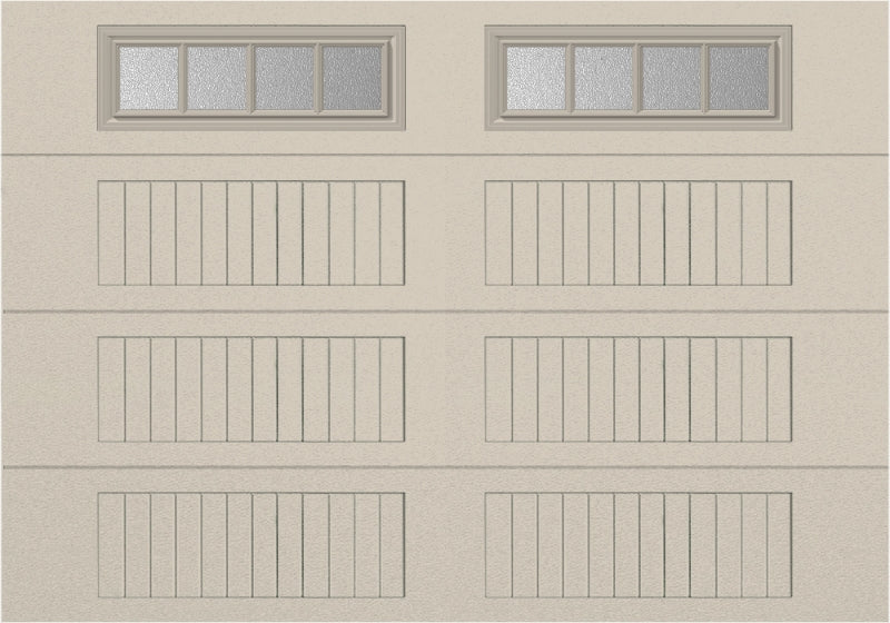 10x7 - Straight Stockbridge Long - Obscure With glass Long - Almond