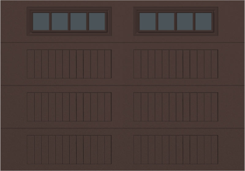 10x7 -  Straight Stockbridge Long - Tinted   With glass Long - Brown