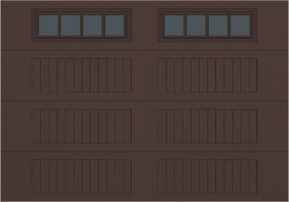 10x7 -  Straight Stockbridge Long - Tinted   With glass Long - Brown