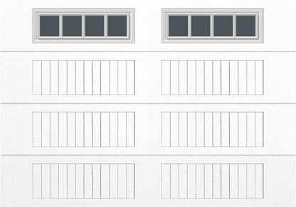 10x7 -  Straight Stockbridge Long - Tinted   With glass Long - White