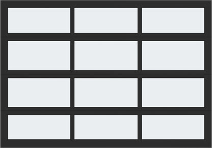 10'x7' Window - Aluminum  - Black - Frosted