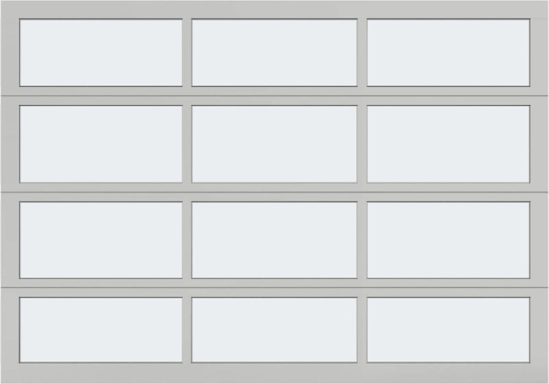 10'x7' Window - Aluminum - Clear - Frosted