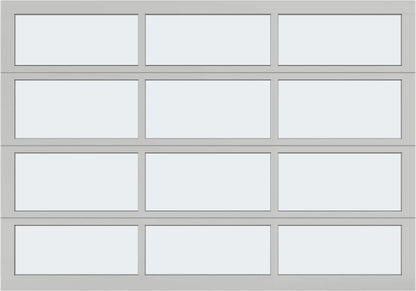 10'x7' Window - Aluminum - Clear - Frosted