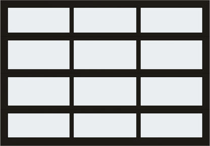 10'x7' Window - Aluminum - White - Frosted