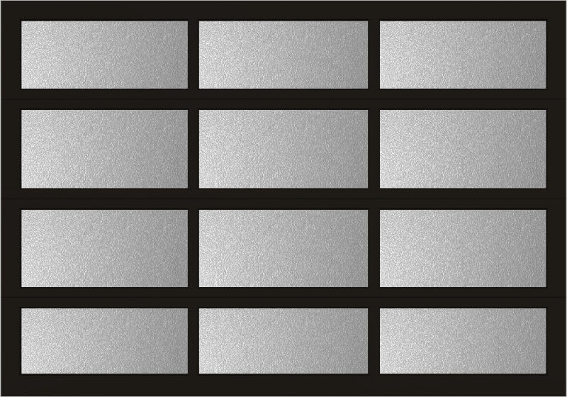 10'x7' Window - Aluminum - Dark Bronze - Obscure