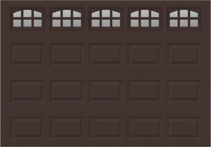 10x7 -  Cascade Short - Clear  With glass - Brown